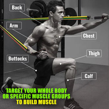 All-in-One 11-in-1 Resistance Band Set 💪 Home Gym Made Easy